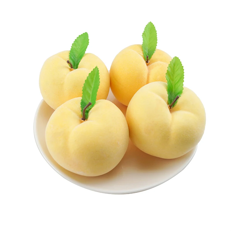1 шт. Искусственные Фрукты Модель имитация персика пена желтый персик украшение