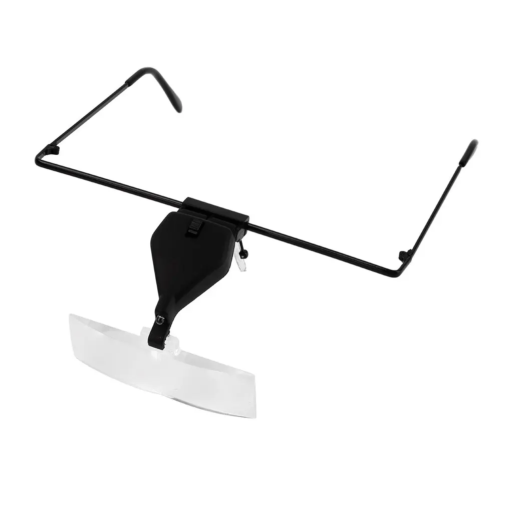 

Eyelash Extension LED Light Magnifying Spec Glasses Hands Free Magnifier Portable Tools For Reading Book Newspaper Drawing