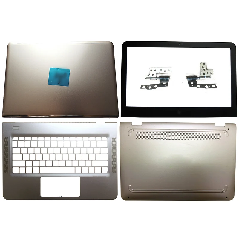 Comprare Oro LCD Del Computer Portatile Della Copertura Posteriore/Anteriore Lunetta/Cerniere/Palmrest/Bottom Case Per HP ENVY 13-AB Serie 6070B1083401 909623-001 NUOVO