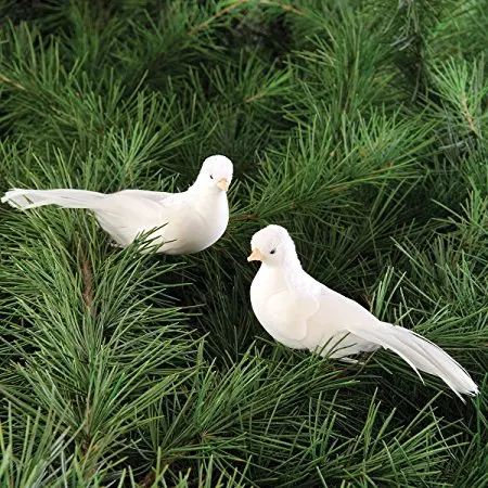 Декоративные Doves 12*5*5 см искусственные пенные перья мини-Белые птицы с магнитом