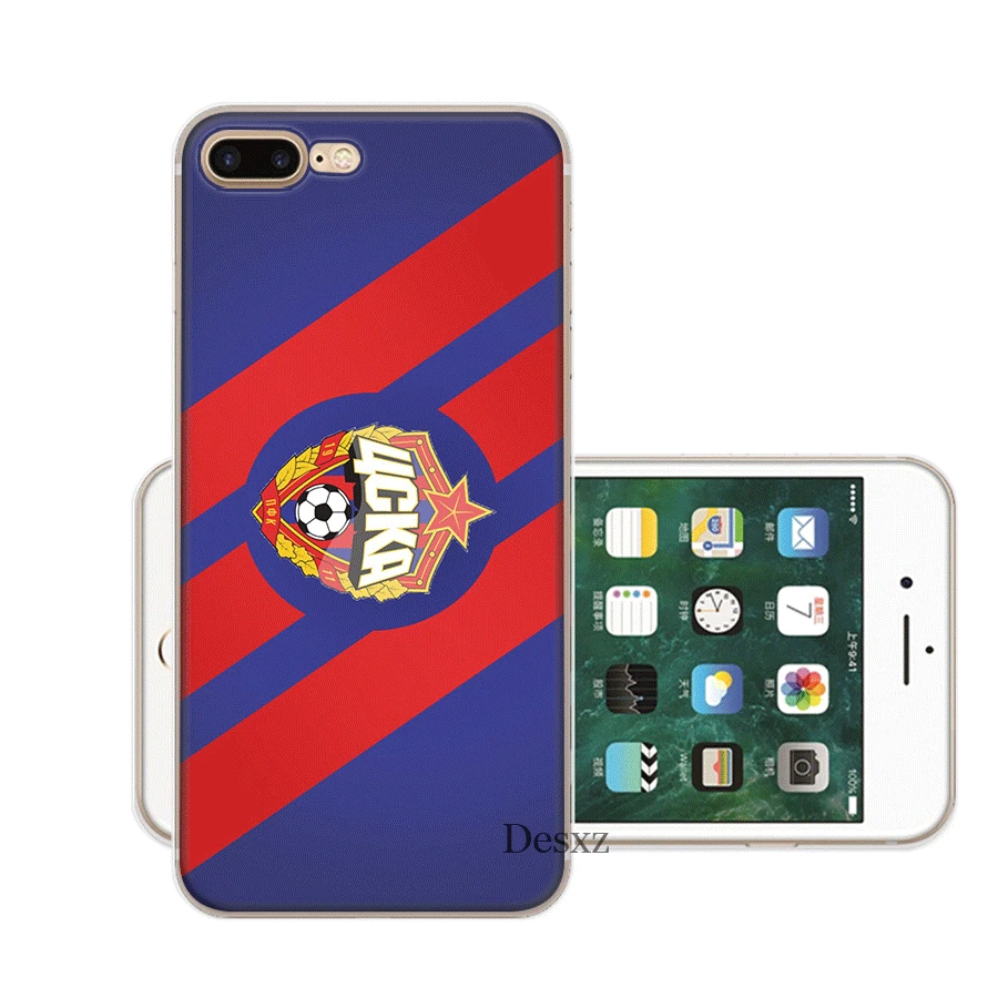 Mobile Phone Glass Case For Xiaomi Note 5 6 7 Pro F1 A1 A2 4X 5X 6X 9 Cover TPU Football CSKA Moscow |