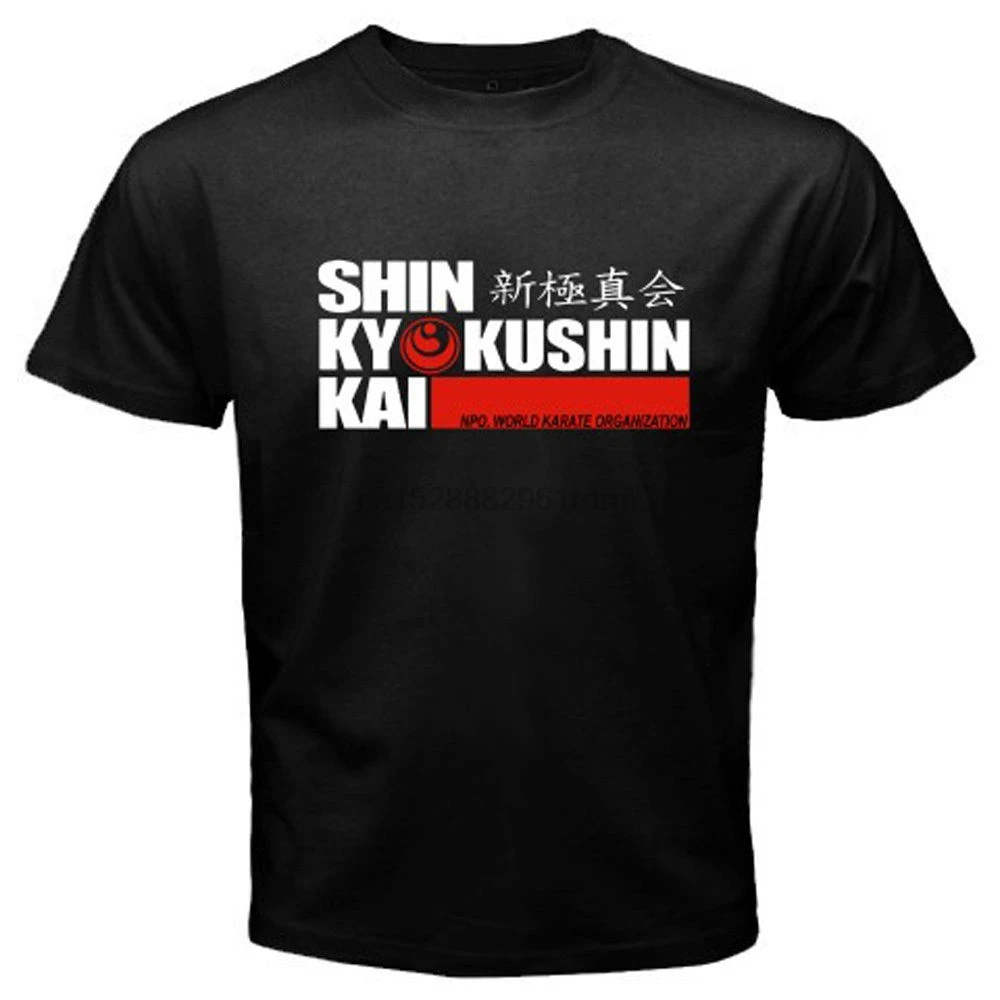 Качественные рубашки новый стиль Япония SHINKYOKUSHIN OYAMA KYOKUSHIN карате Мужская черная