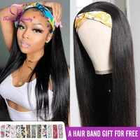 180 density headband wig human hair wigs brazilian straight hair wigs remy human hair wigs for black women no glue no sew in
