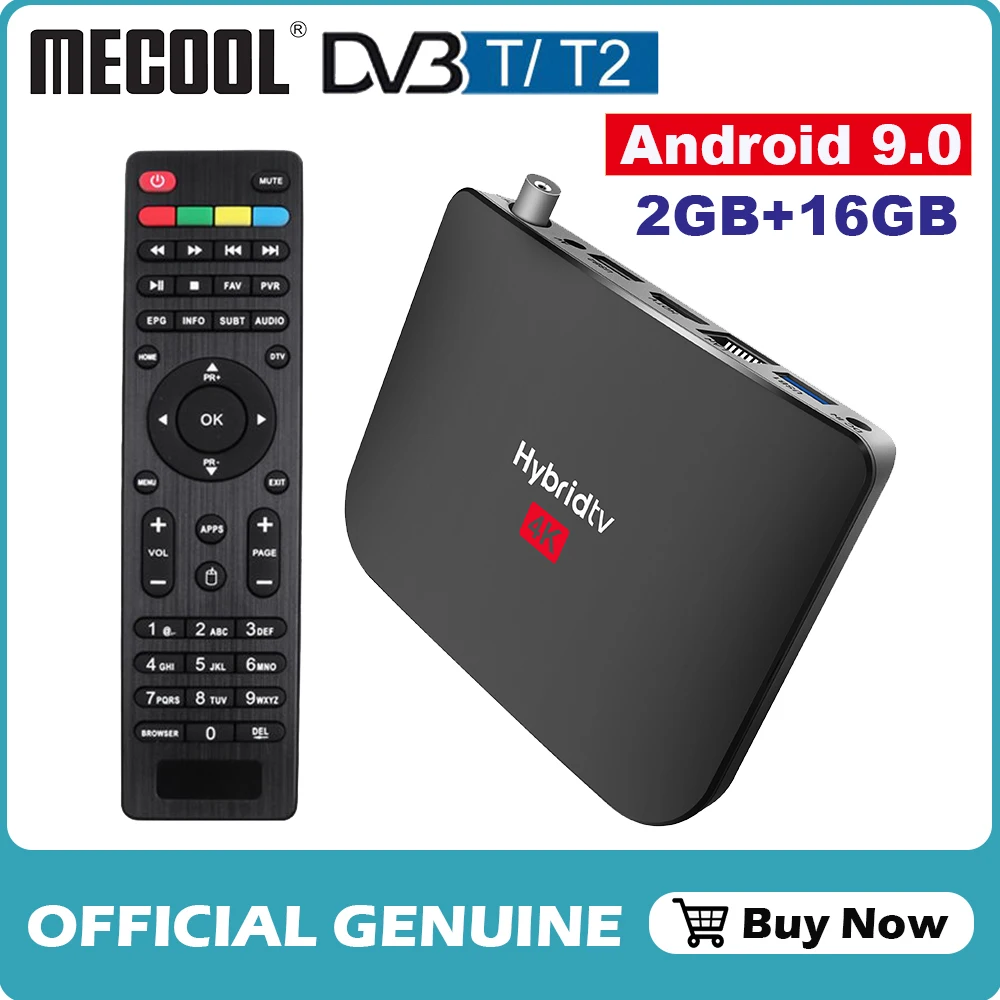 

MECOOL M8S Plus Netflixs DVB T/T2 2GB/16GB Android 9.0 TV Box Amlogic S905X2 4K Smart TV Box H.265 2.4G WiFi Set Top Box IP TV