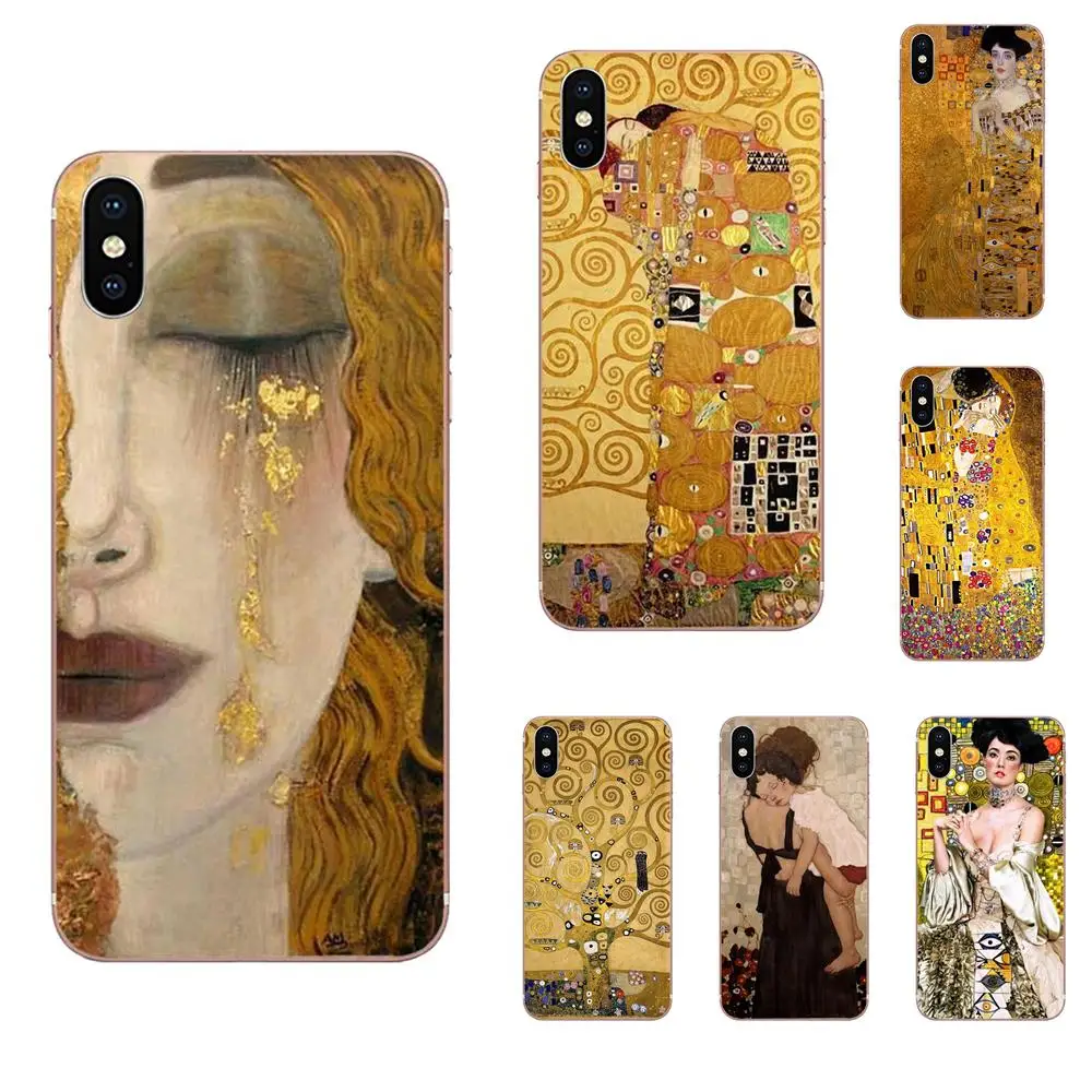 Kiss By Gustav Климт золотые слезы в масле для Xiaomi Redmi Mi 4 7A 9T K20 CC9 CC9e Note 7 9 Y3 SE Pro Prime Go Play