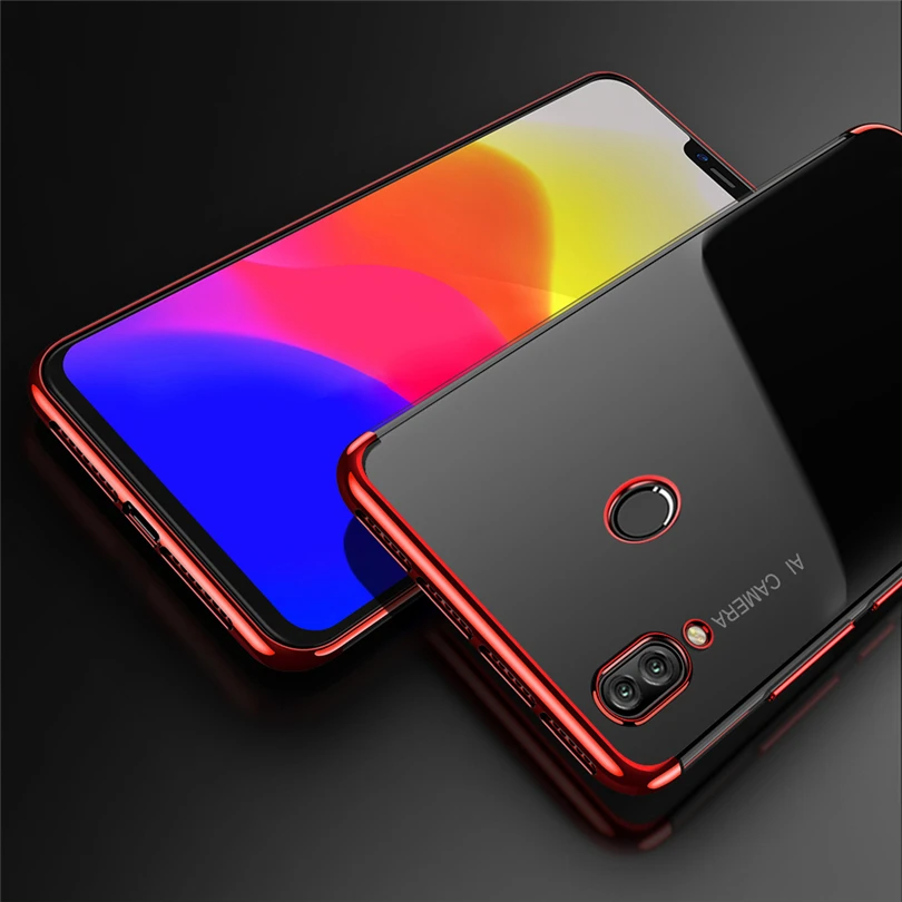 Shockproof Phone Case For Huawei Honor 8 9 10 Lite Transparent Slim Soft TPU Cover 7X 9X 8X Max Note Play 3 | Мобильные телефоны и