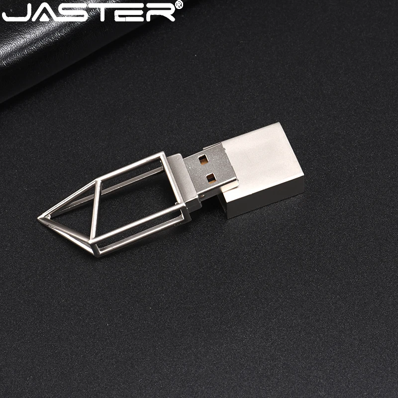 Портативный металлический серебристый USB флеш-накопитель JASTER 4 ГБ 8 16 32 64 золотой