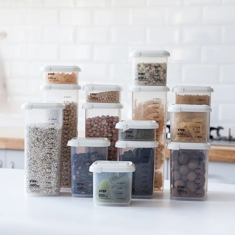 Герметичная банка прозрачная утолщенная пластиковая герметичная с чехлом