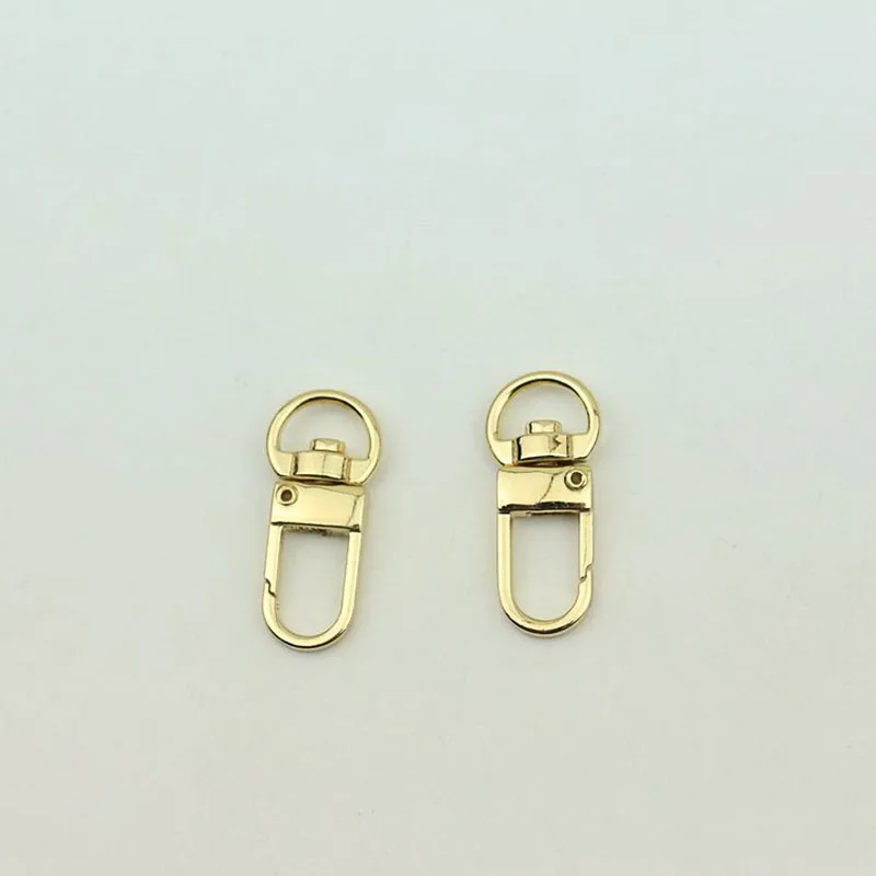 50pcs 10mm Metal Buckles Handbag Strap Lobster Carbiner Swivel Snap Hook Chain Clasp DIY Bags Hardware Sewing Accessories