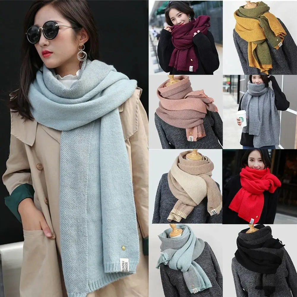 

Women Scarf Oversized Warm Fall Winter Wool Blend Scarf Soft Long Scarves Wrap Shawl