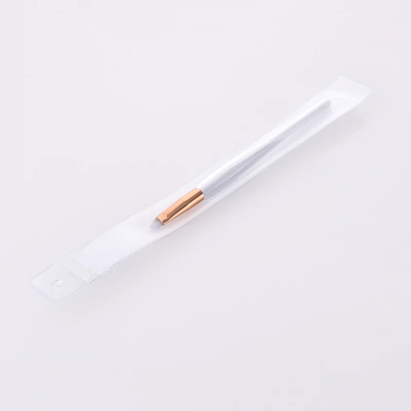 Oblique eyebrow Кисть для макияжа, высокое качество, мягкая синтетическая деревянная ручка, маленькая кисть для беременных, кисть для теней, румян, кисть для бровей, инструменты для макияжа - Handle Color: Oblique eyebrow