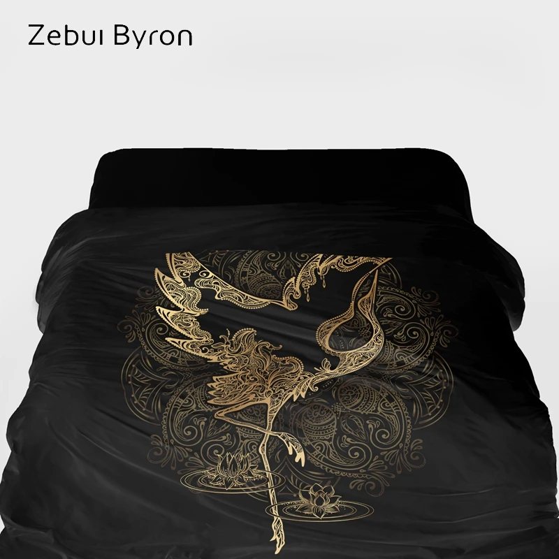 ?? 3D Duvet Cover King/custom Size,Blanket/comforter Cover 220/240,Quilt Cover For 90/150/single Bed,Bedding Black Gold Scorpion