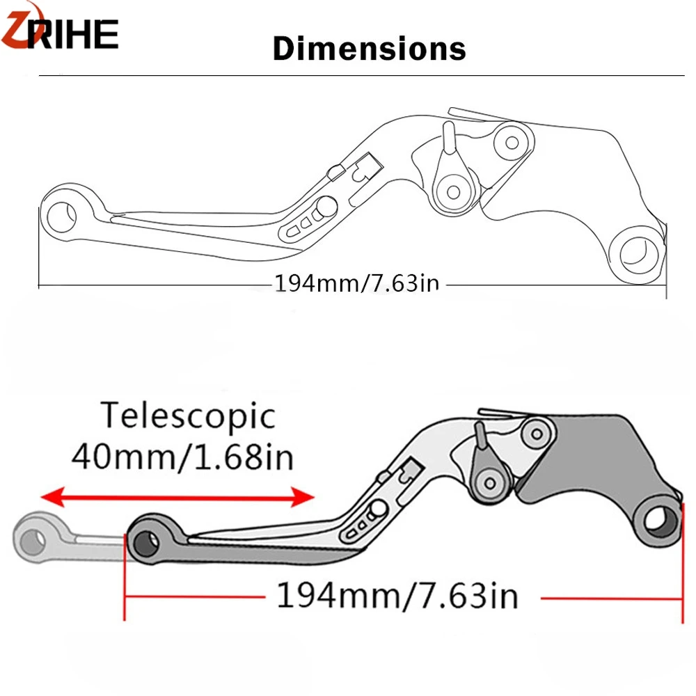 

T-MAX Tmax 530 2017 2016 2015 Motorcycle Clutch Brake Levers Aluminum Adjustable Extendable Levers For YAMAHA TMAX 530 2008-2017