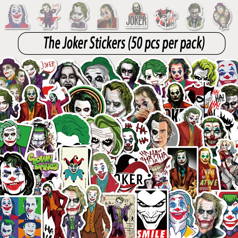 Стикеры из фильмов два суперестественных наклейки Джокер для багажа Холодильник