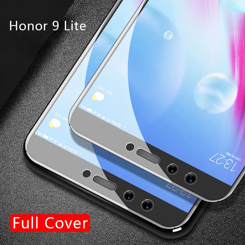 Чехол для honor 9 lite закаленное стекло Защита экрана huawei светильник полное покрытие