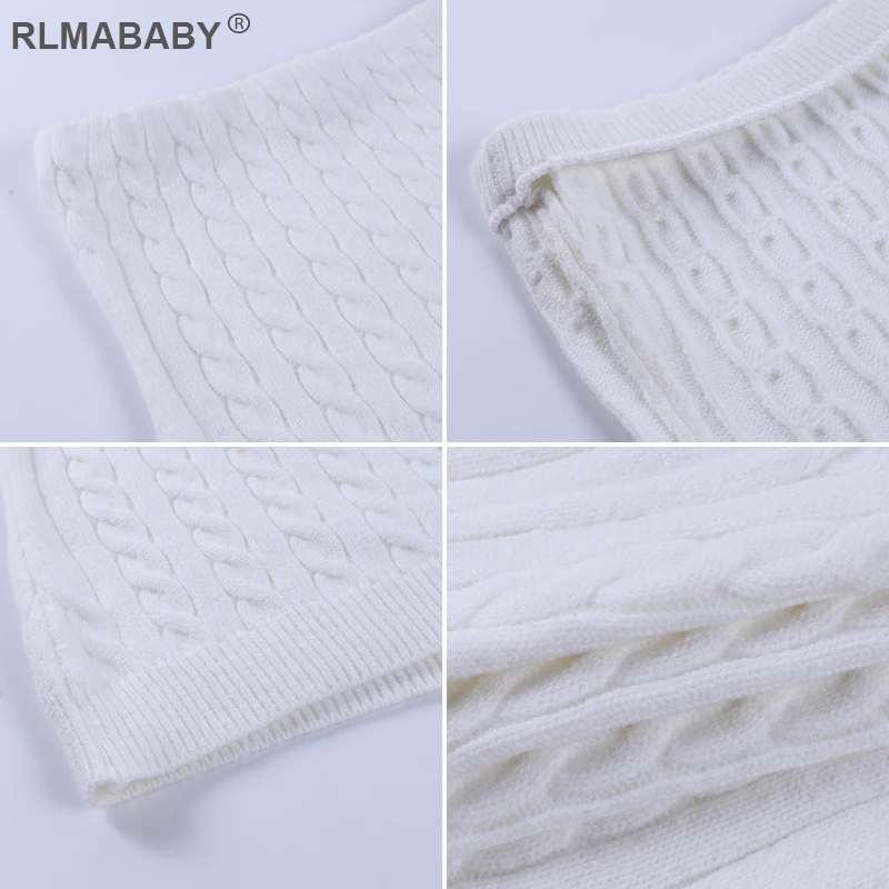 

Sexy Strapless Knitted Sweater Tank Top Vest Fashion Streetwear Women White Top Elegant Party Office Lady Slim Camisole Top