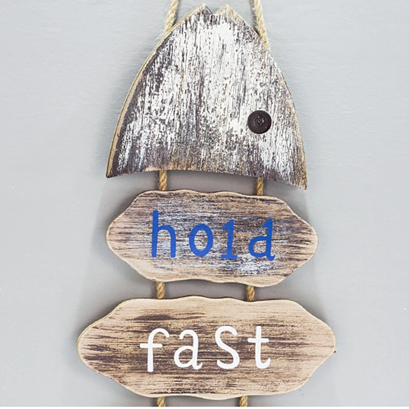 

Rest Wooden Sign Fish Shaped Retro Hanging Sign Front Door Home Decorations Room Decor Wall Decor E7