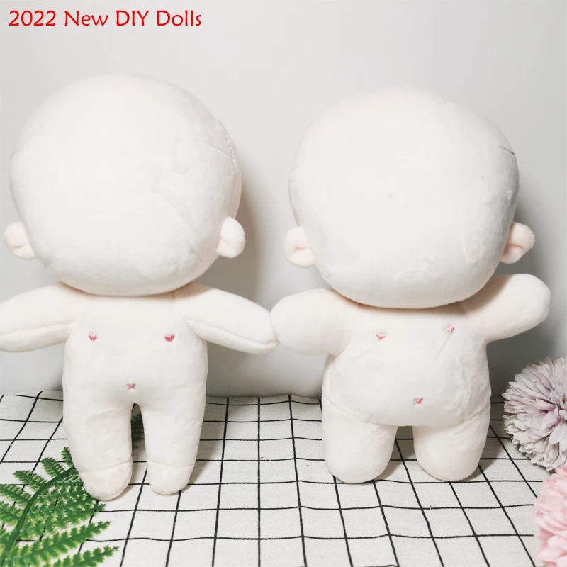 Kit Molds Blank Unembroidery Stuffed Plush Toys Mini Handmake Dolls For Girl Family Gifts