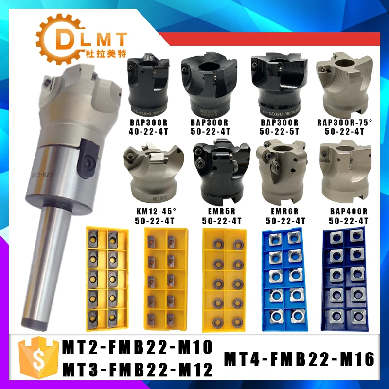 MT2 FMB22 MT3 FMB22 MT4 FMB22 хвостовик BAP300R 400R 50 мм фрезерный станок с ЧПУ+ 10 шт. APMT1604 1135 вставки для электроинструмента