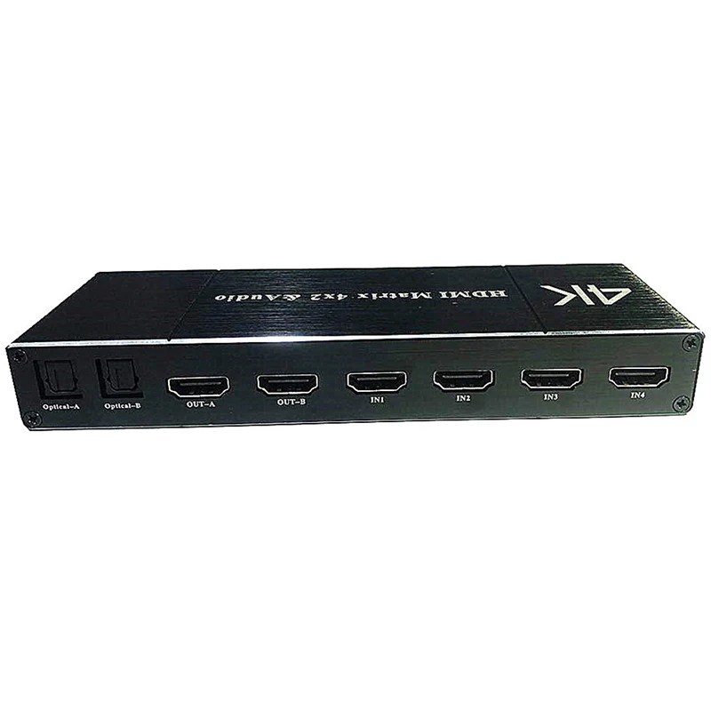 Высококачественный 2 0 HDMI матрица 4x2 4K HDR переключатель сплиттер 4 в выход