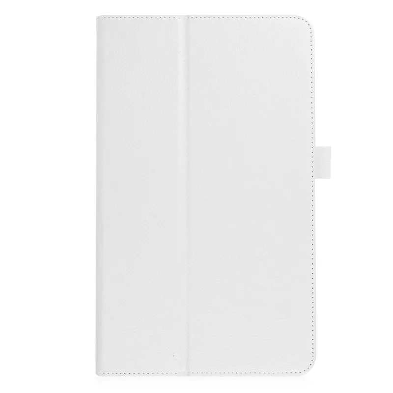 white Чехол для планшета для samsung Galaxy Tab A 10,1 T580 T585, SM-T580, кожаный чехол в стиле личи, откидной Чехол с подставкой, Tab A+ пленка - Цвет: white