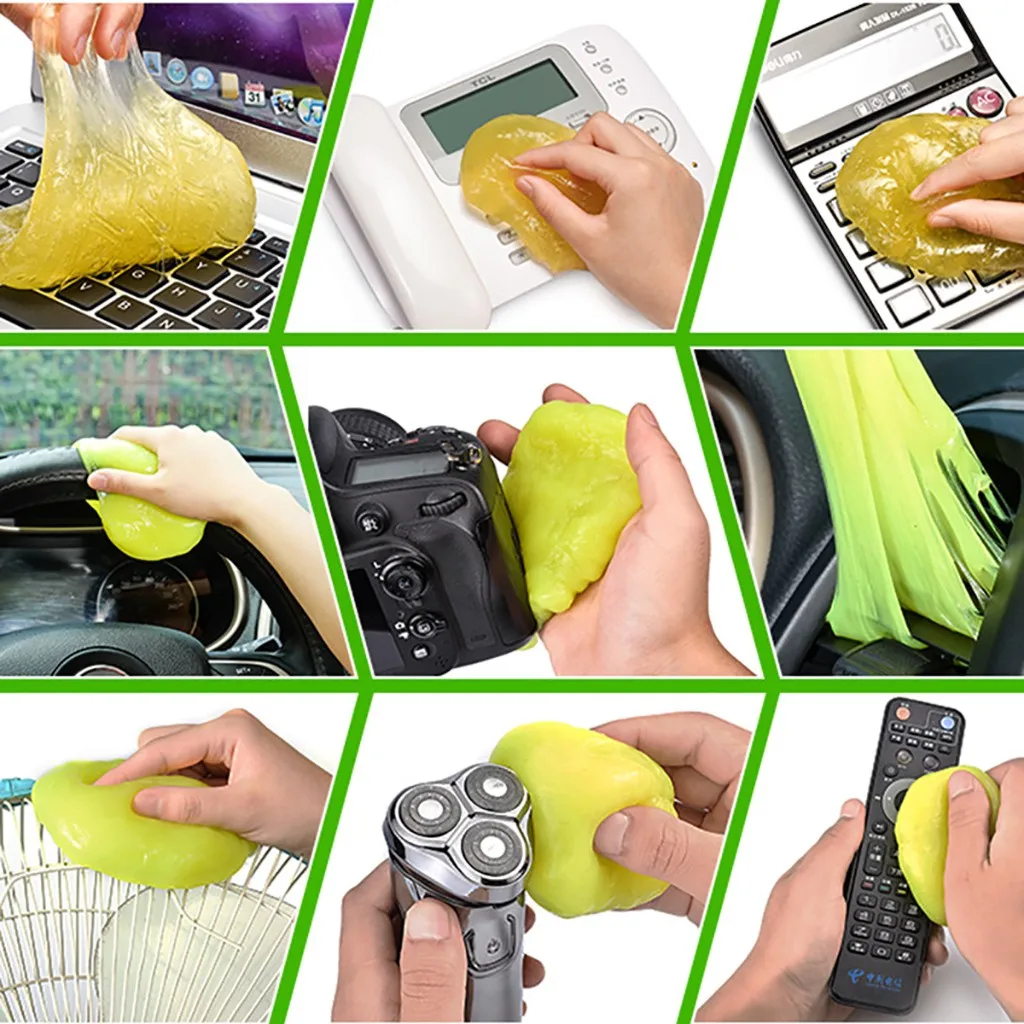 

Super Auto Car Cleaning Pad Glue Powder Cleaner Magic Cleaner Dust Remover Gel Home Computer Keyboard Clean Tool dropship #PY10