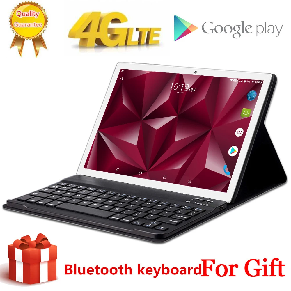 Бесплатный подарок BlueTooth клавиатура Tabletr 4G LTE 10 1 дюймов 2.5D планшетный ПК Deca Core MT6797 8