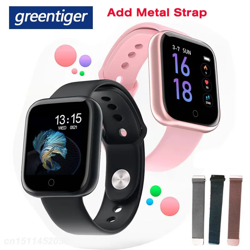 Greentiger T80, умные часы, мужские, пульсометр, кровяное давление, кислородный умный Браслет, водонепроницаемый фитнес-трекер VS B57 F8