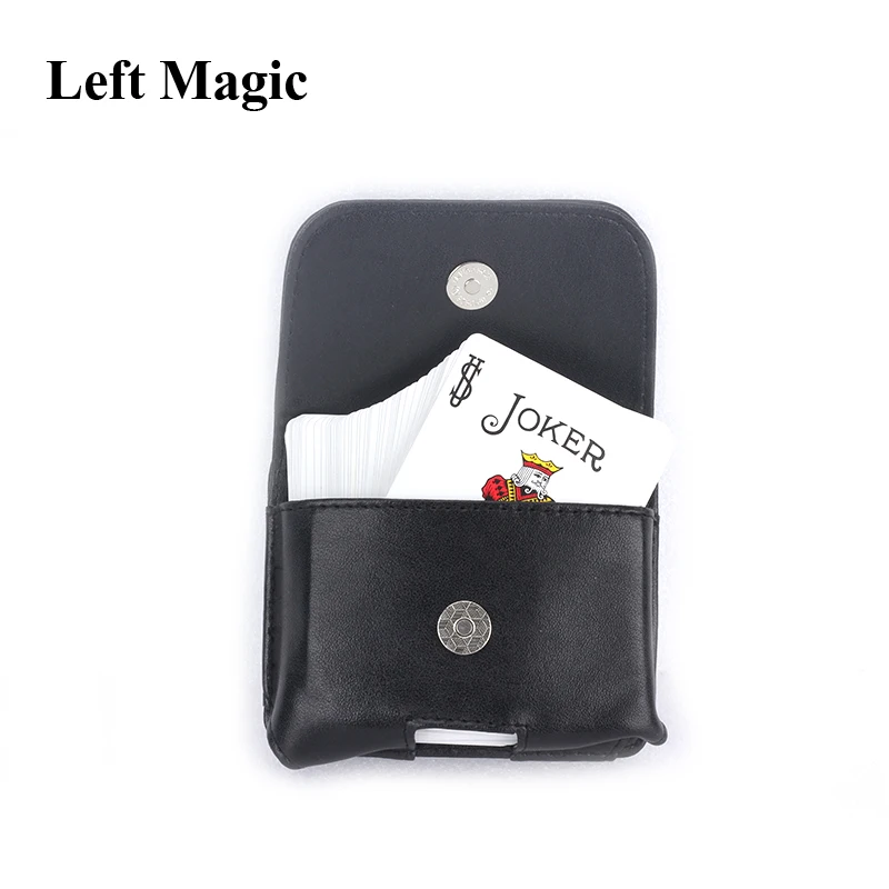 Кожаный чехол книжка с отделением для карт (можно держать на двух палубах)