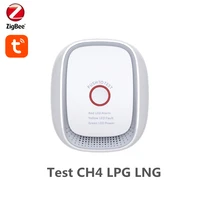 tuya zigbee3 0 lpg ch4 lpg gas detector smart gas sensor control by smart life app linkage alarming function