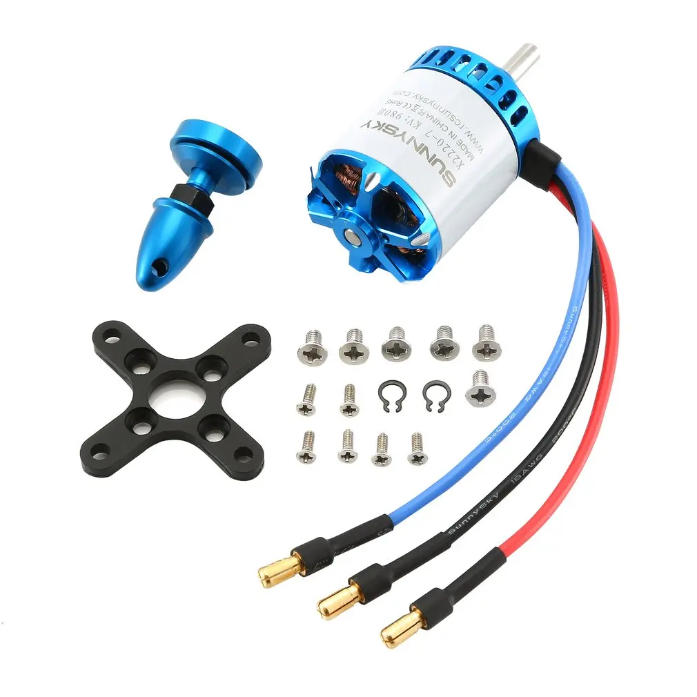 SUNNYSKY X2220-III/X2212-III/X2216-III 980KV/1400KV/2450KV/2600KV бесщеточный двигатель для вертолета с
