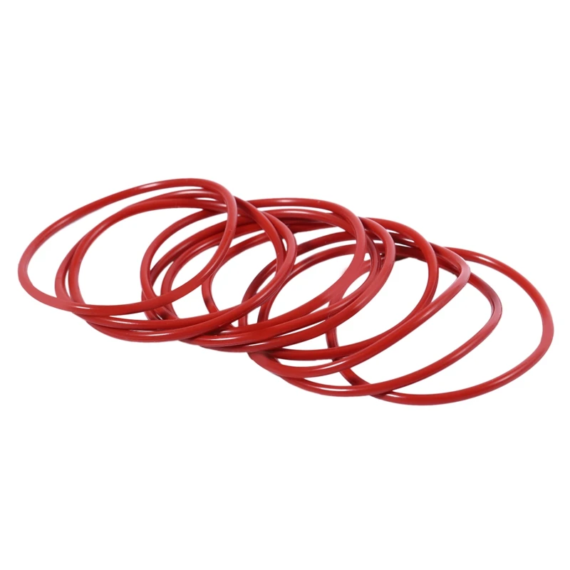10 шт Красный Силикон 45 мм x 2 уплотнение масла уплотнительные кольца Прокладки