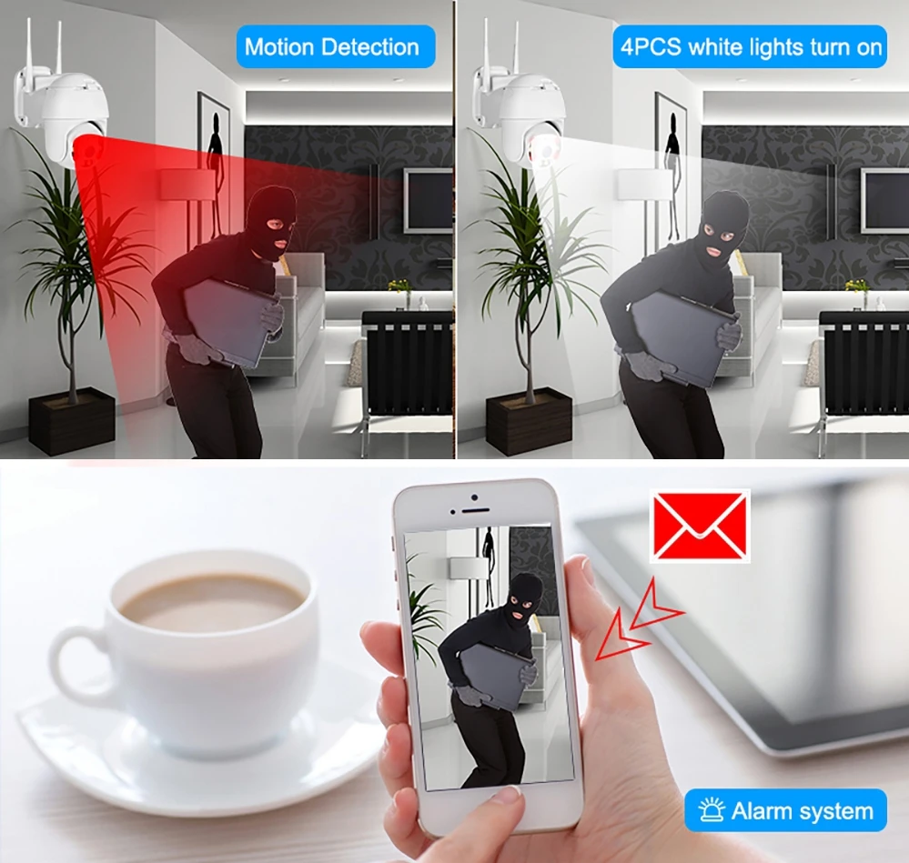 FUERS IP CCTV камера Камера HD1080P купольная камера с WiFi видеонаблюдения дома сигнализации Системы Ночное видение наблюдения удаленный монитор