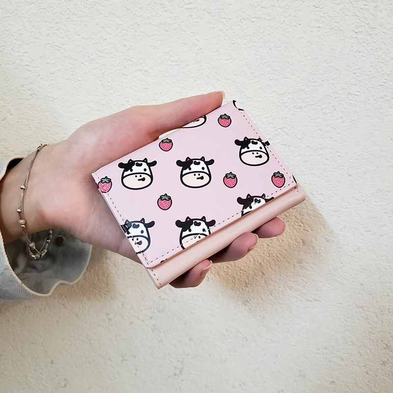 Ins Модный женский короткий кошелек из искусственной кожи Кошелек для монет чехол