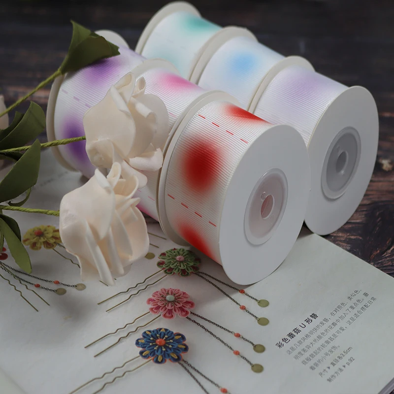 25 38 мм 10 ярдов-Различные размеры в японском стиле корсажная лента с принтом