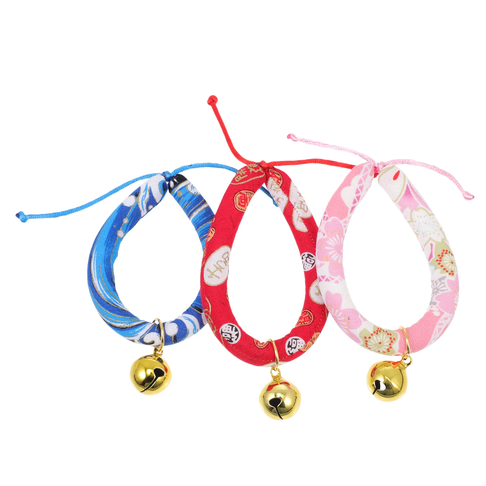 

3pcs Pet Cat Adjustable Collar with Bells Pet Accessories Puppy Collars