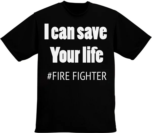 

Я могу сэкономить вашу жизнь, Мужская футболка пожарного, модные хлопковые футболки