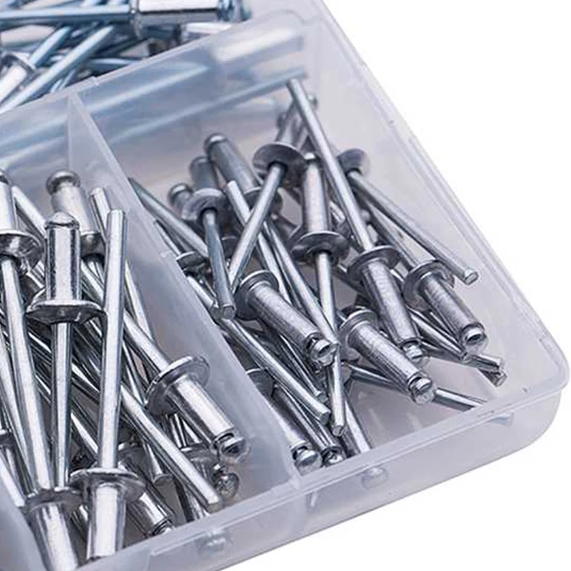 180Pcs/Set M3 Stainless Steel Aluminium Blind Rivets Nail Decoration For Furniture Assortment Kit | Обустройство дома