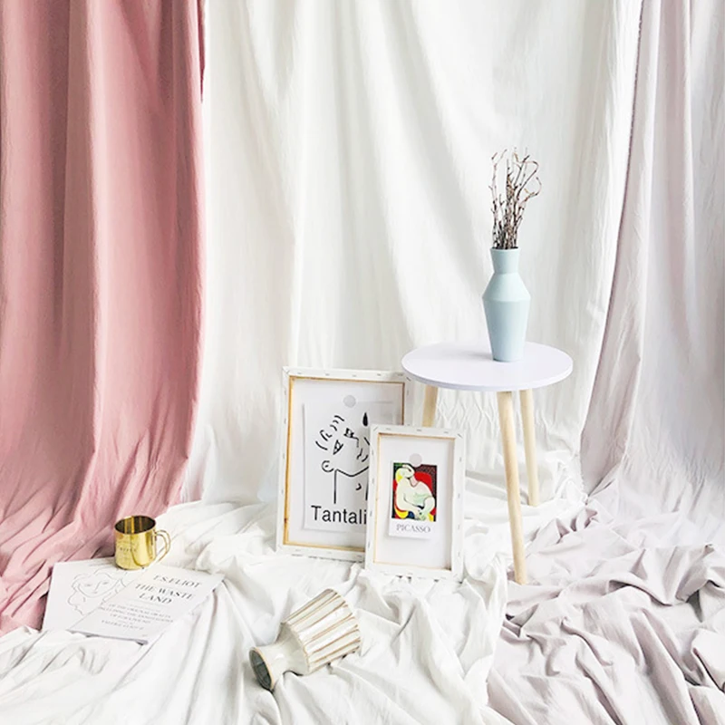 Фон из хлопка и льна смешанный в стиле Ins задний план реквизит для фотографий