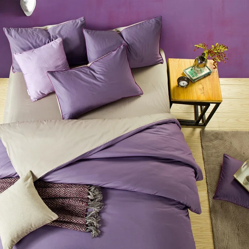 Роскошный дизайнерский комплект белья для взрослых 100% хлопок одноцветные