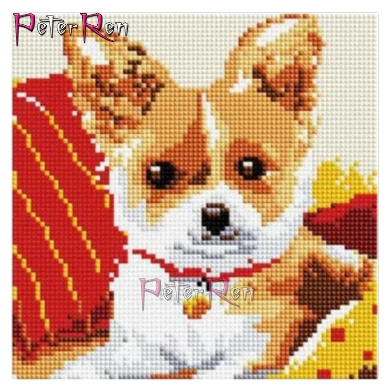 

Diy diamond Painting Puppy 5d rhinestone Cross Stitch Cute pet dog Full Diamonds Embroidery Children's room decoration Peter ren