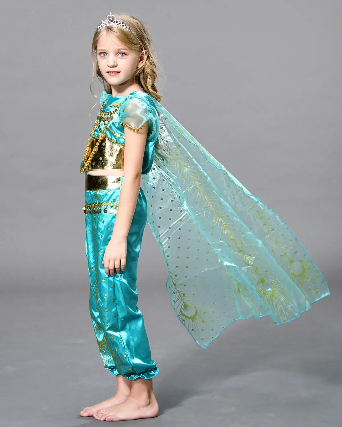 Костюм жасмина новинка 2019 костюм Аладина для косплея на Хэллоуин детский подарок