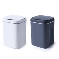 smart trash can household living room bathroom kitchen automatic induction toilet can with lid battery three modes