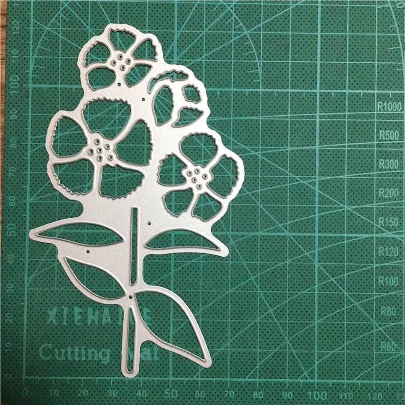 

Floral Leaf 123*75mm Metal Cutting Dies 2020 new arrival craft Stencil For DIY Scrapbooking Paper/photo Cards Embossing Dies