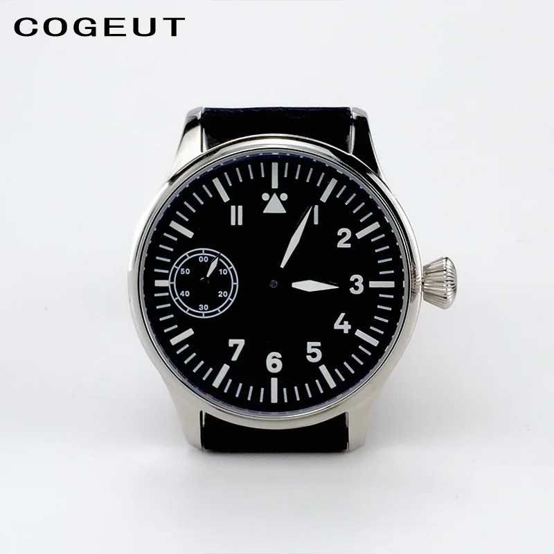 1 Мужские механические часы pilot Seagull st3600 6497 сапфировые Corgeut винтажные военные наручные часы 17 драгоценностей ручной работы 44 мм - Цвет: 1