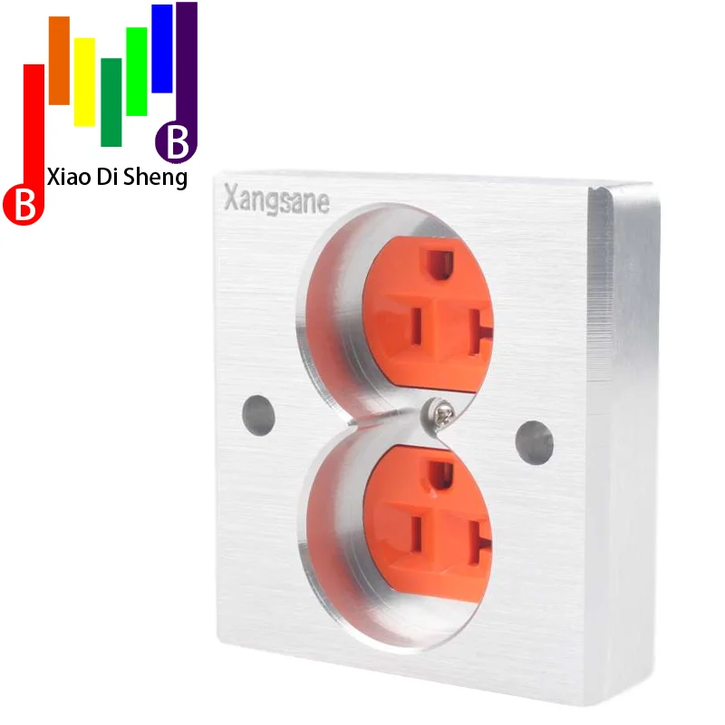 

Аудио YS36 # DIY HIFI красное медное покрытие 24k золото 20 Ампер 20A 86x86x20 мм AC US IEC розетка на входе электрическая розетка