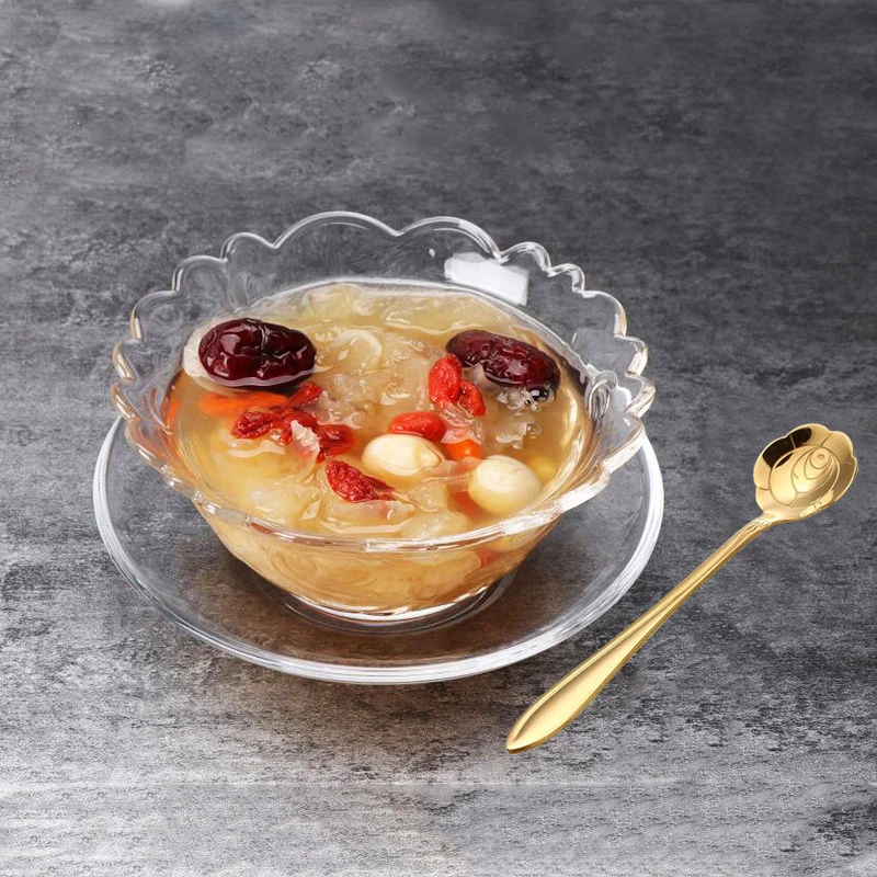 Стеклянная Чаша десертная чаша Европейская Дворцовая для сахарной воды миска