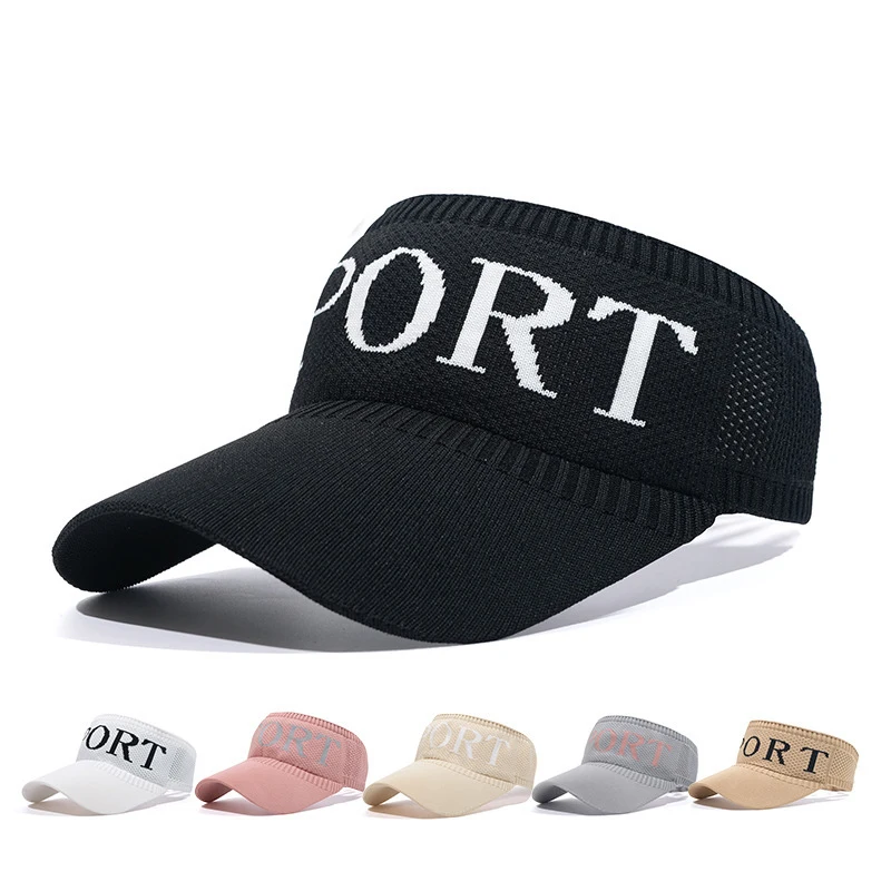 

Fashion Visor Caps Summer Cap Hollow Casual Shade Hat Empty Top Hat Beach Woman's Cap Vacation Sun Hats