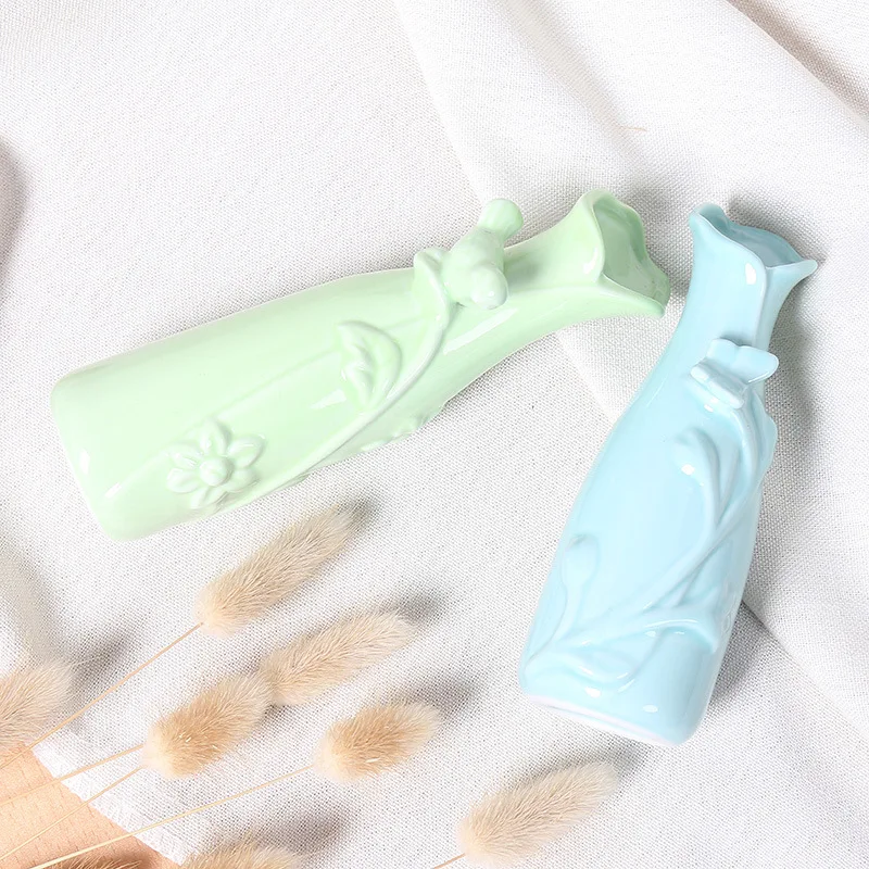 Современные керамические поделки креативная простота ваза украшение для дома |