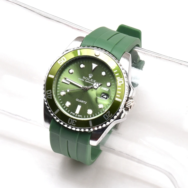 Silicone Watch Band 20mm 21mm 22mm FKM Rubber High Quality for Rolex Submarainer Yacht-Master Luxury Great Fluoro Rubber Strap